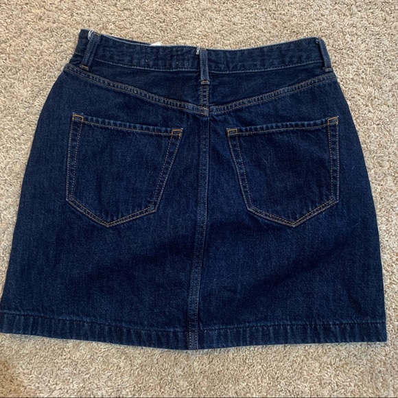 LHollister Ultra High rise button up Jean Skirt - Picture 2 of 3